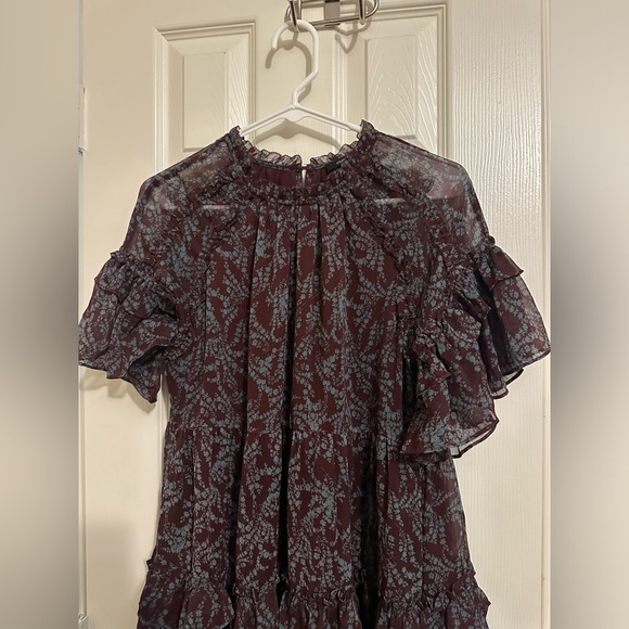 Olivaceous Ruffled Dress - Perfect for Fall - Picture 2 of 6